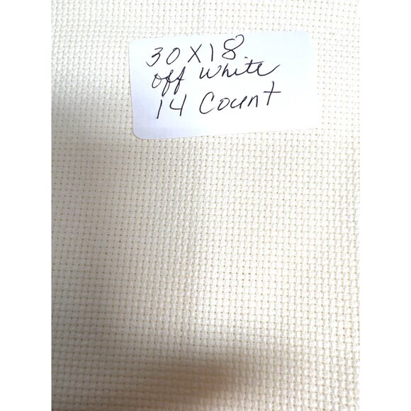 30x18 Off White 14 Count Cross Stitch Fabric - Picture 2 of 2